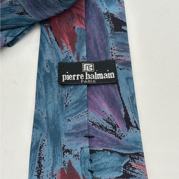 Pierre Balmain Paris Tie  Made in Italy 100% Silk - Picture 4 of 6
